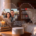 Lampara Led 3D Amor Calendario 2