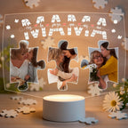 Lampara Led 3D Mama Rompecabezas