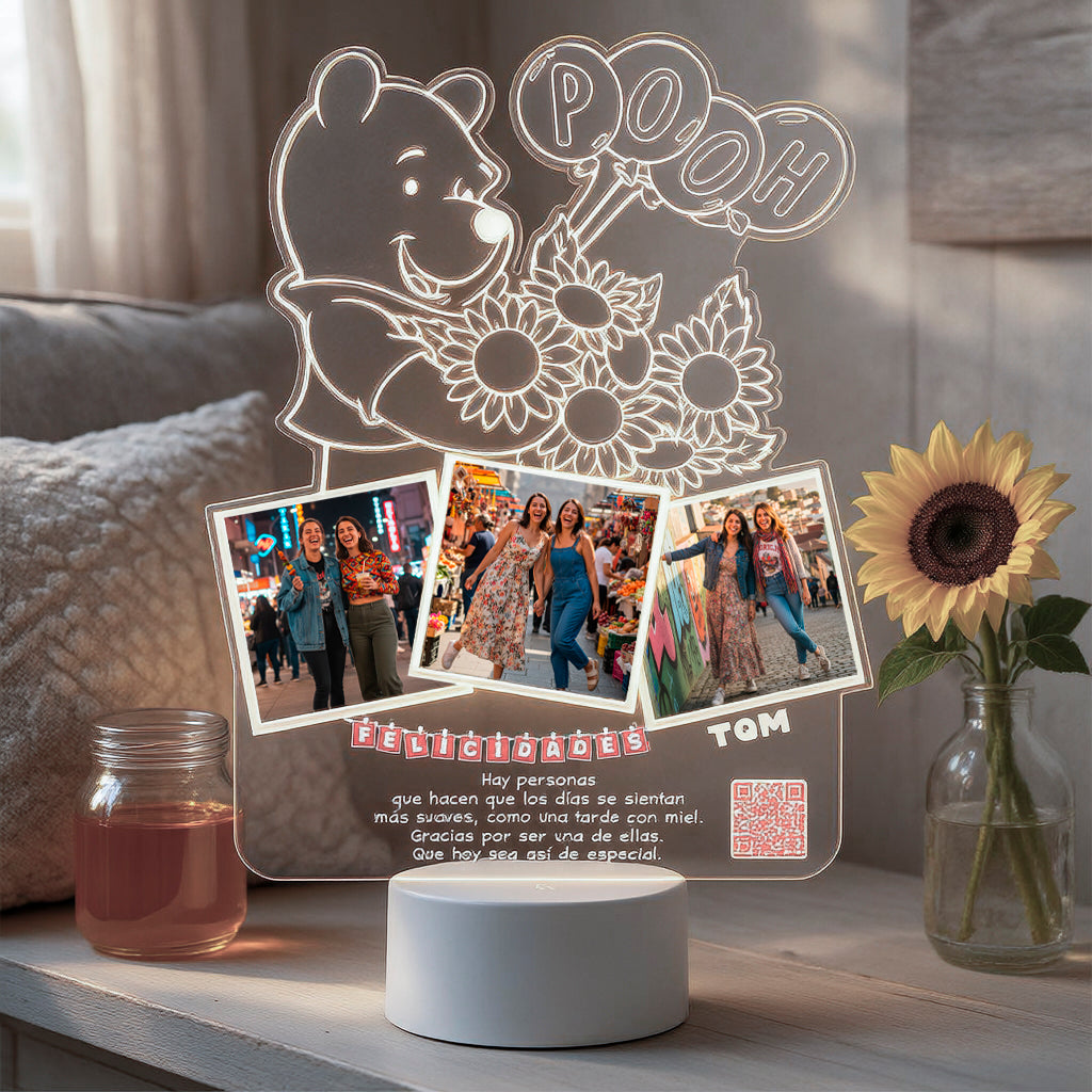 Lampara Led 3D Winnie The Pooh