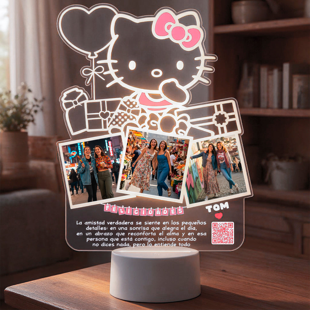 Lampara Led 3D Hello Kitty