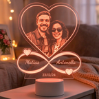 Lampara Led 3D Infinito Grabado