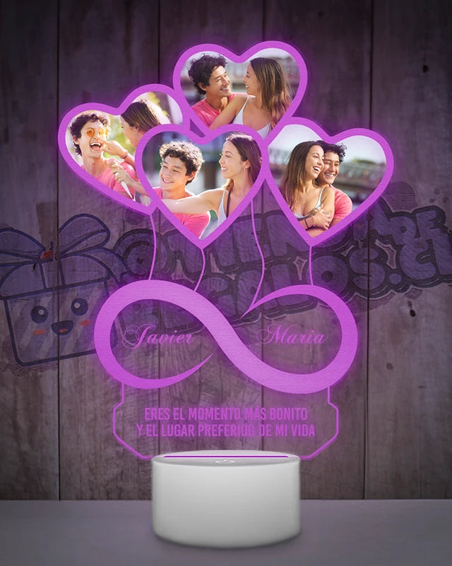 Lampara Led 3D Infinito