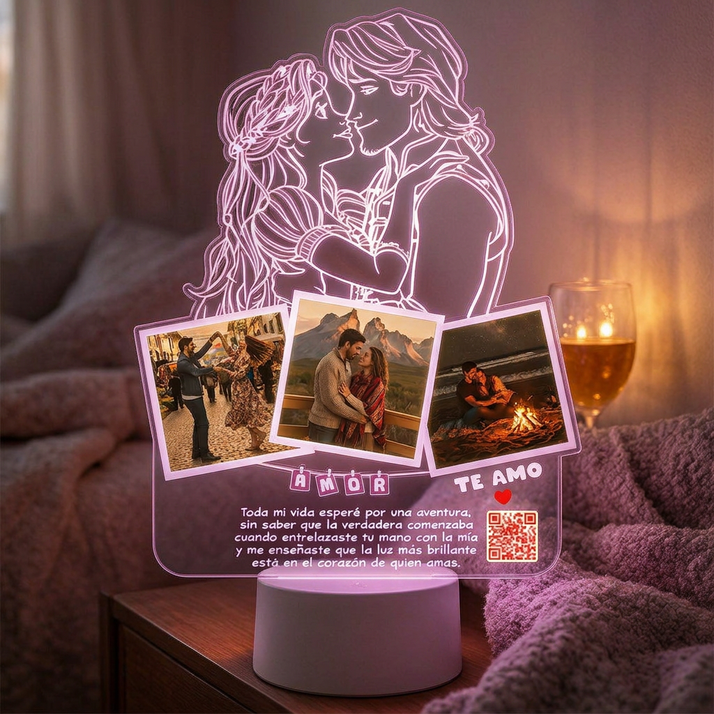 Lampara Led 3D Rapunzel Enredados
