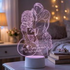 Lampara Led 3D Line Art