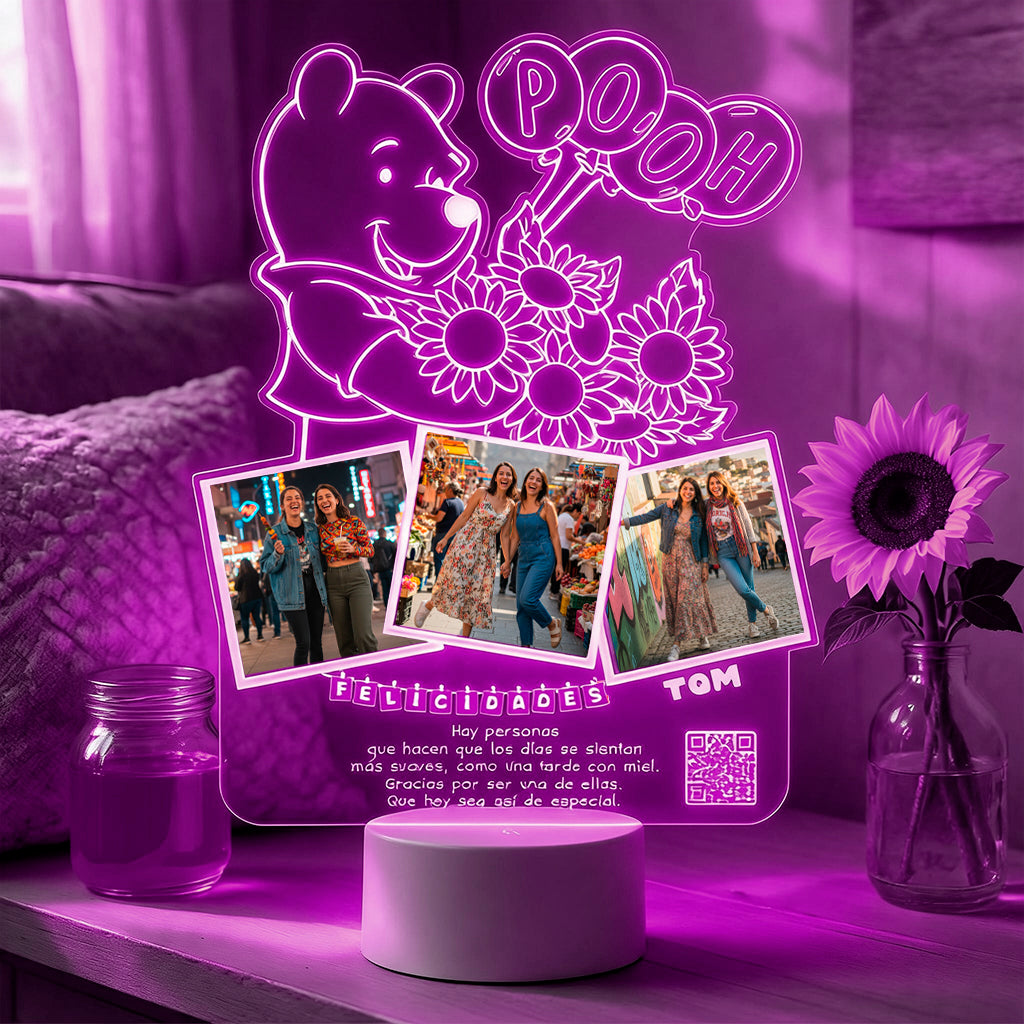 Lampara Led 3D Winnie The Pooh