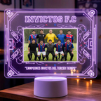 Lampara Led 3D Pizarra de Futbol