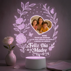 Lampara Led 3D Feliz Dia Mamá
