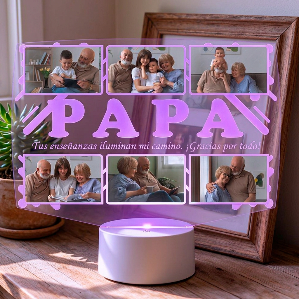 Lampara Led 3D Papá 6