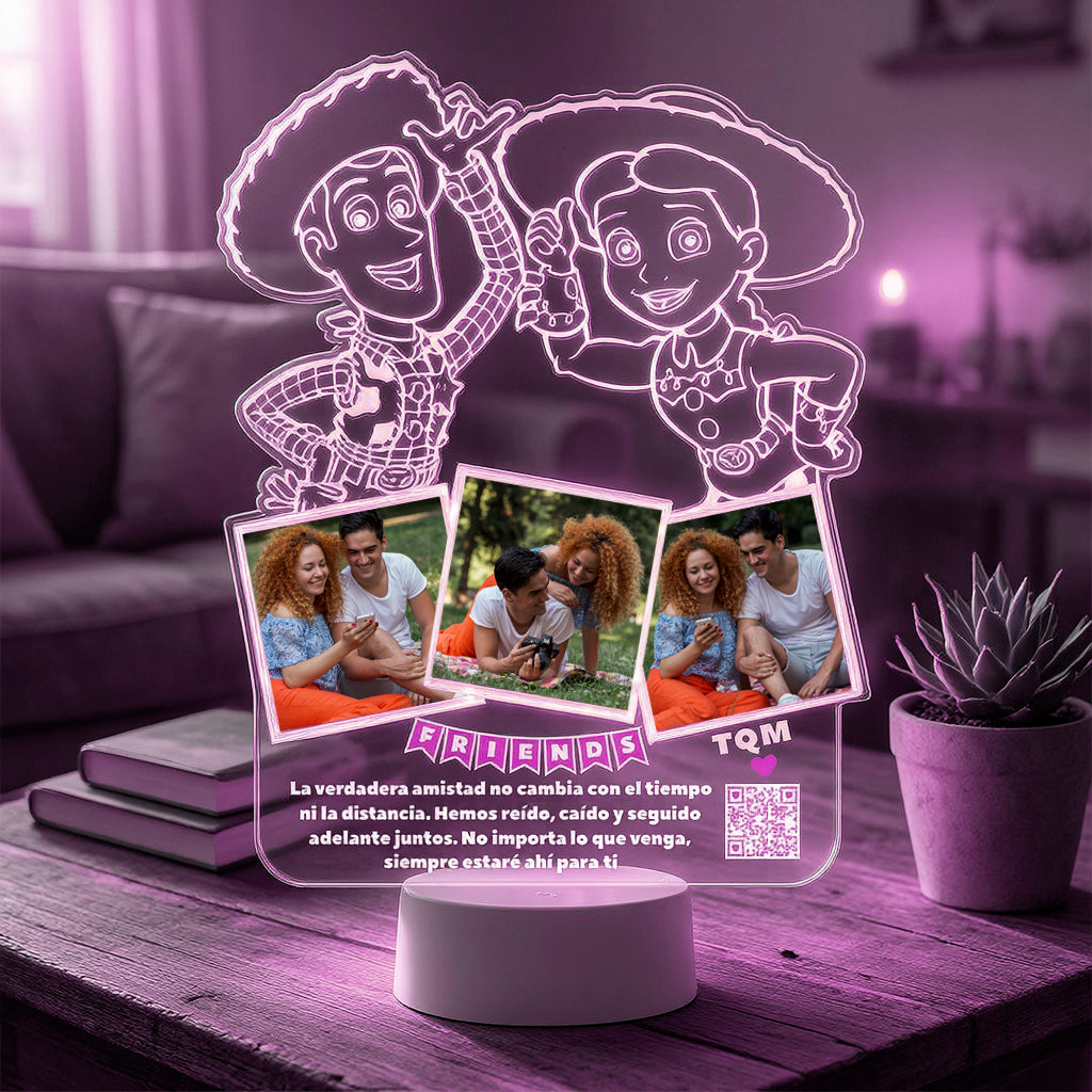 Lampara Led 3D Woody & Jessie Amigos