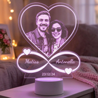 Lampara Led 3D Infinito Grabado