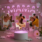 Lampara Led 3D Mama Rompecabezas
