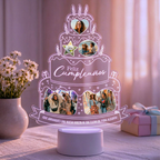 Lampara Led 3D Cumpleaños Torta
