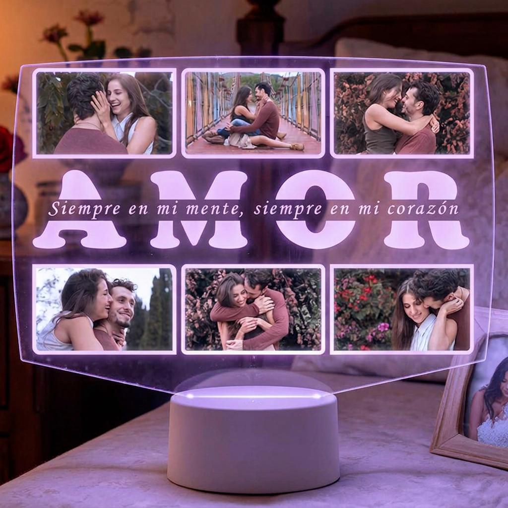 Lampara Led 3D Amor 6