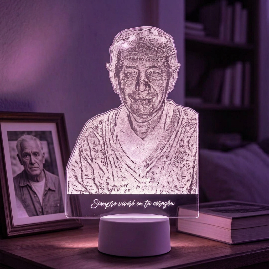 Lampara Led 3D Fotográfica
