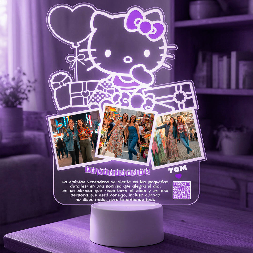 Lampara Led 3D Hello Kitty