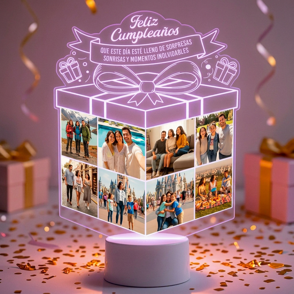 Lampara Led 3D Regalo Cumpleaños