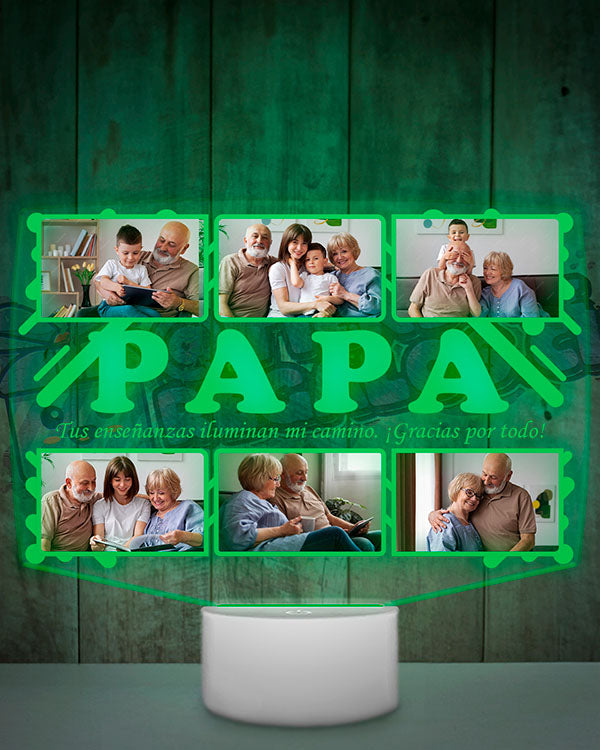 Lampara Led 3D Papá 6