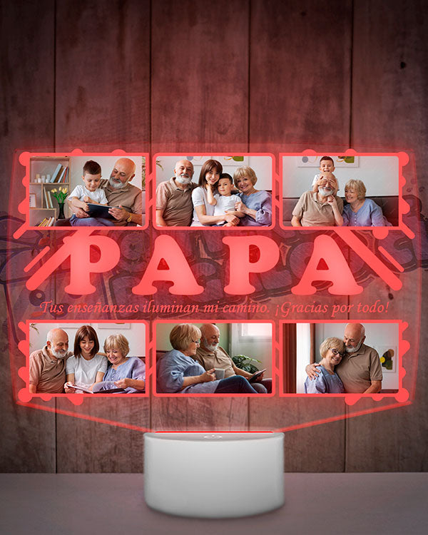 Lampara Led 3D Papá 6