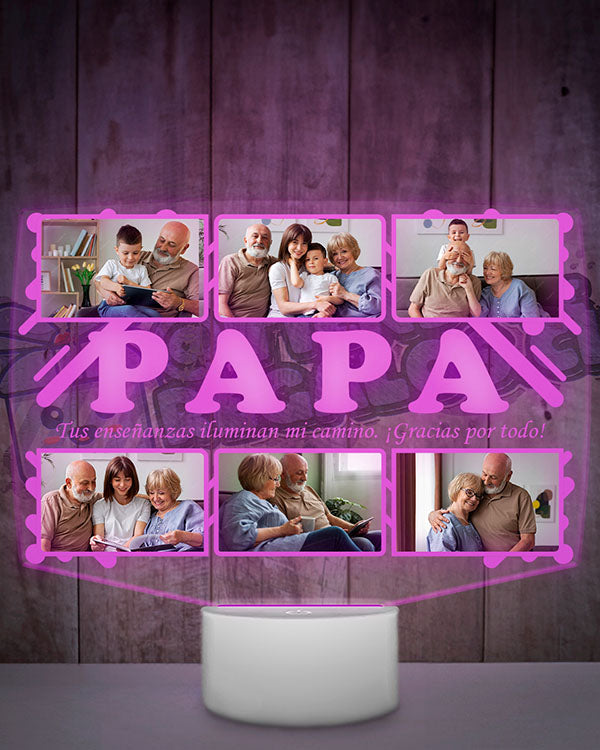 Lampara Led 3D Papá 6