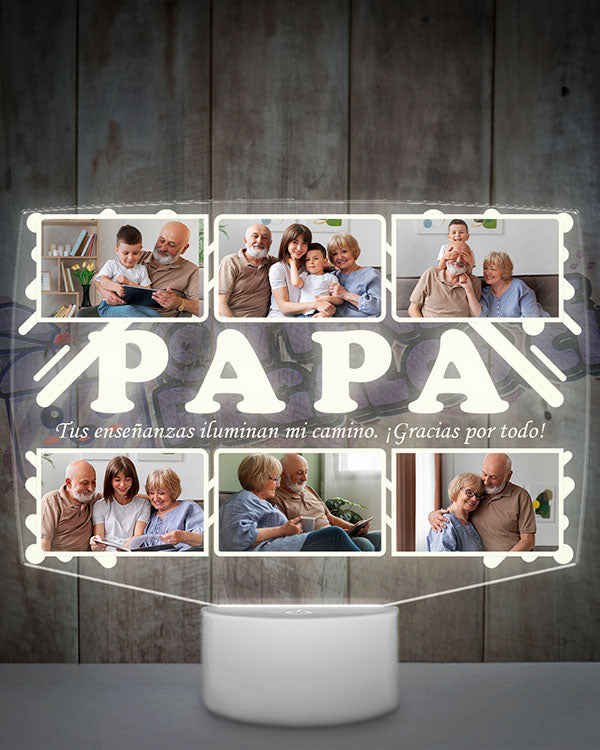 Lampara Led 3D Papá 6