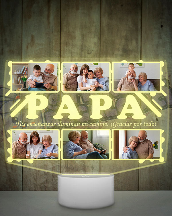 Lampara Led 3D Papá 6