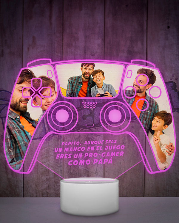 Lampara Led 3D Gamer