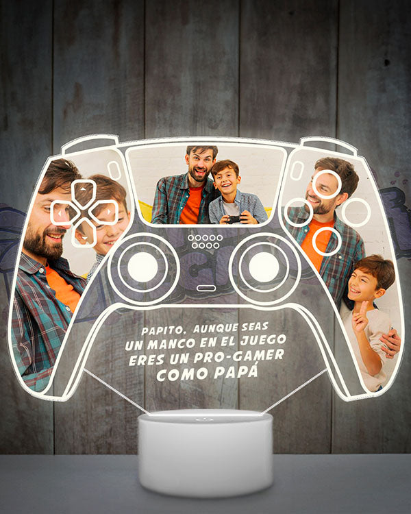 Lampara Led 3D Gamer