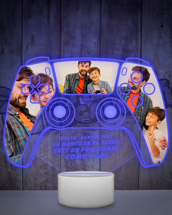 Lampara Led 3D Gamer