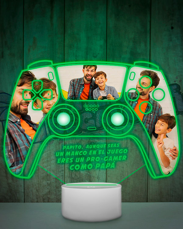 Lampara Led 3D Gamer