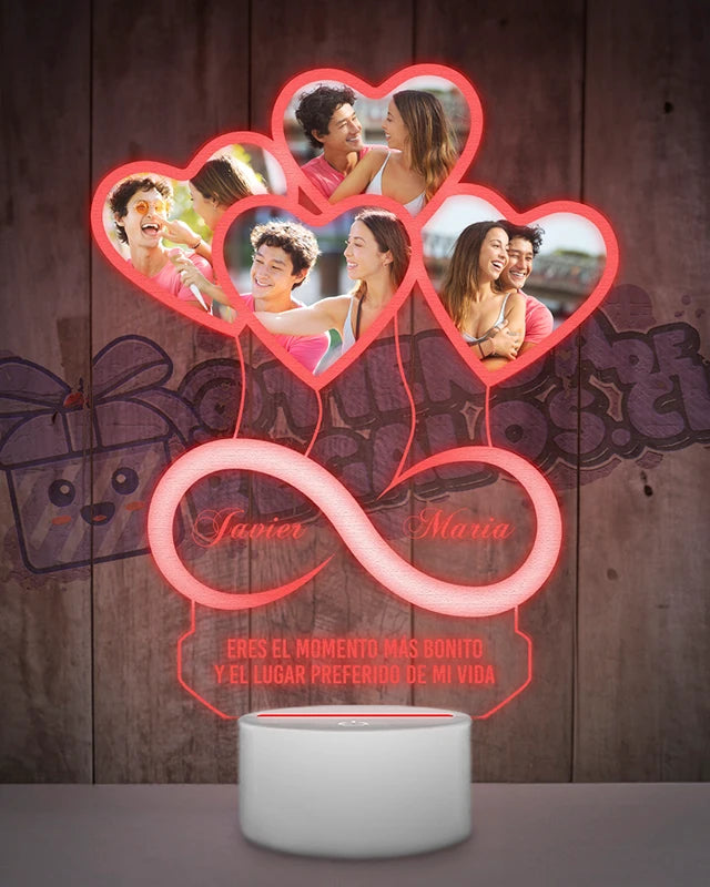 Lampara Led 3D Infinito