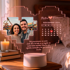 Lampara Led 3D Amor Calendario 2