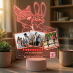 Lampara Led 3D Zootopia
