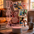 Lámpara Led 3D Papá 3 fotos