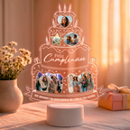 Lampara Led 3D Cumpleaños Torta
