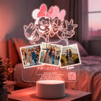 Lampara Led 3D Minnie & Daisy Duck