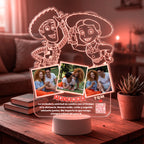 Lampara Led 3D Woody & Jessie Amigos