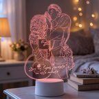 Lampara Led 3D Line Art