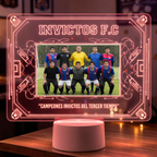 Lampara Led 3D Pizarra de Futbol