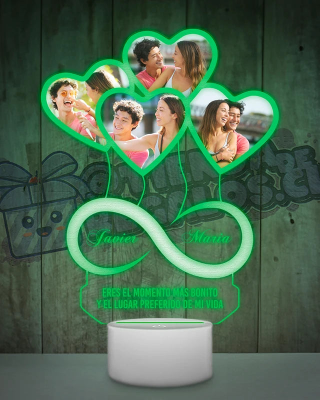 Lampara Led 3D Infinito