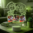 Lampara Led 3D Woody & Jessie Amigos