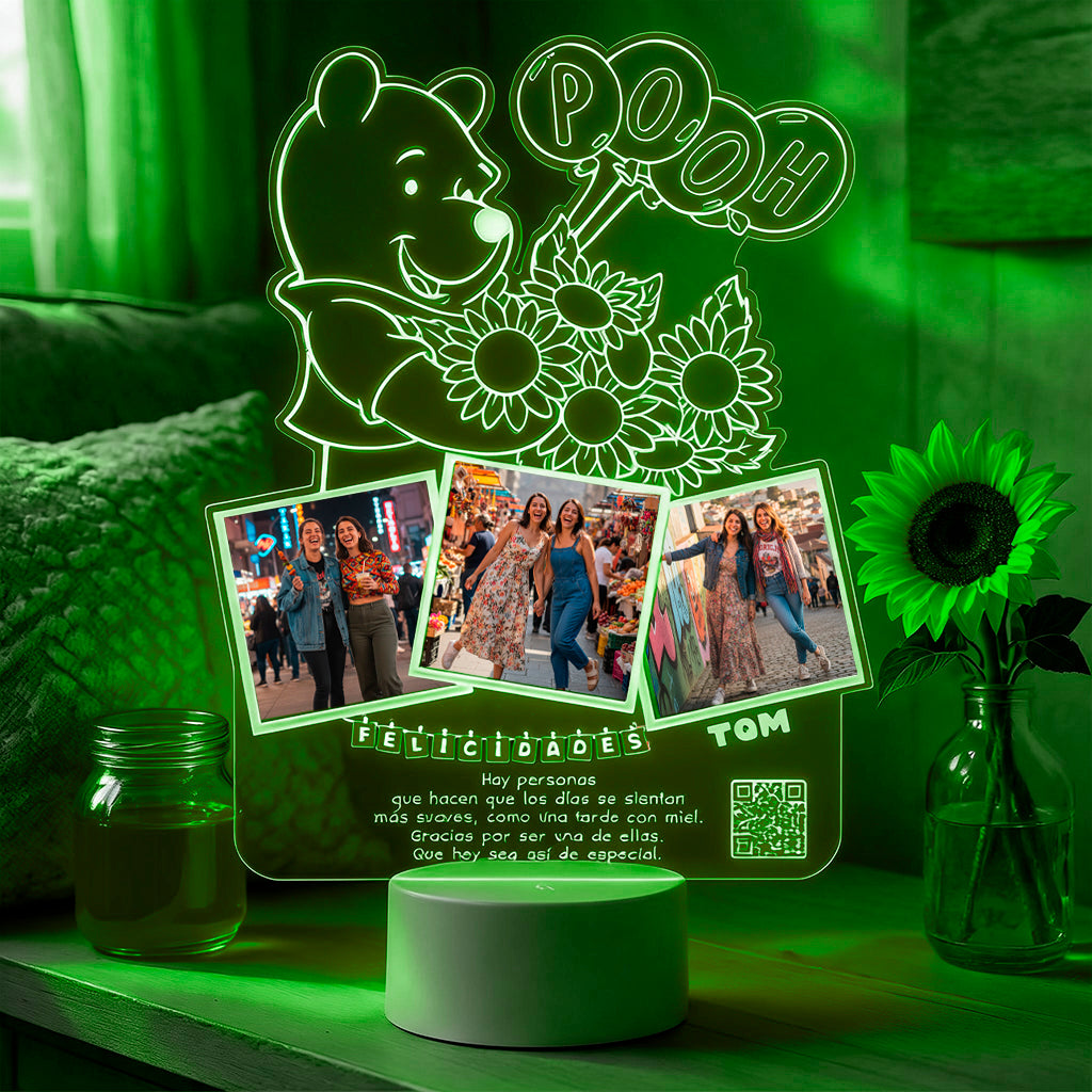 Lampara Led 3D Winnie The Pooh