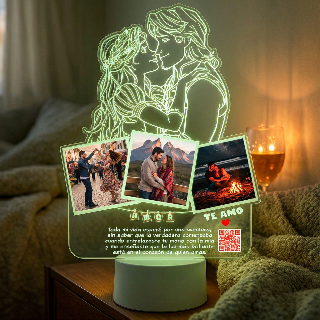 Lampara Led 3D Rapunzel Enredados