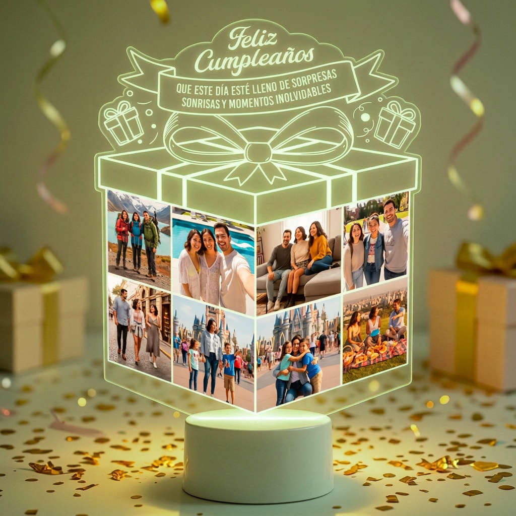Lampara Led 3D Regalo Cumpleaños