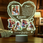 Lampara Led 3D Papa Diamante