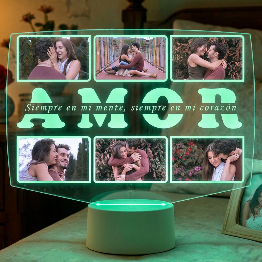 Lampara Led 3D Amor 6
