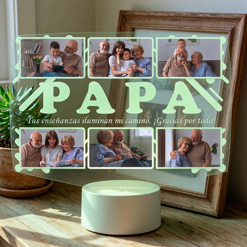 Lampara Led 3D Papá 6