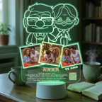 Lampara Led 3D Abuelitos Up