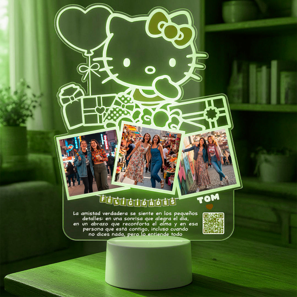 Lampara Led 3D Hello Kitty
