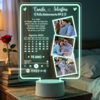 Lámpara Led 3D Amor Calendario 1