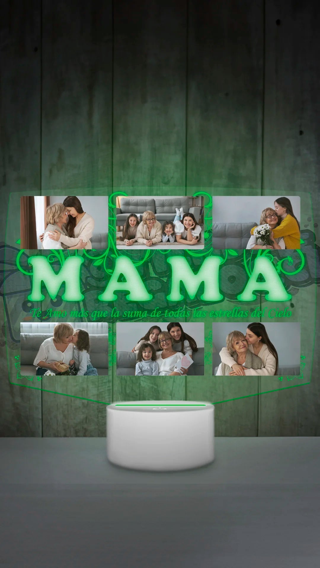 Lampara Led 3D Mamá 6